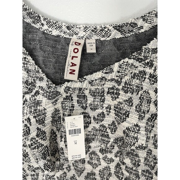 Dolan Anthropologie NWT $88 Animal Leopard Print Tapestry Assym Top Medium M USA - Picture 5 of 5